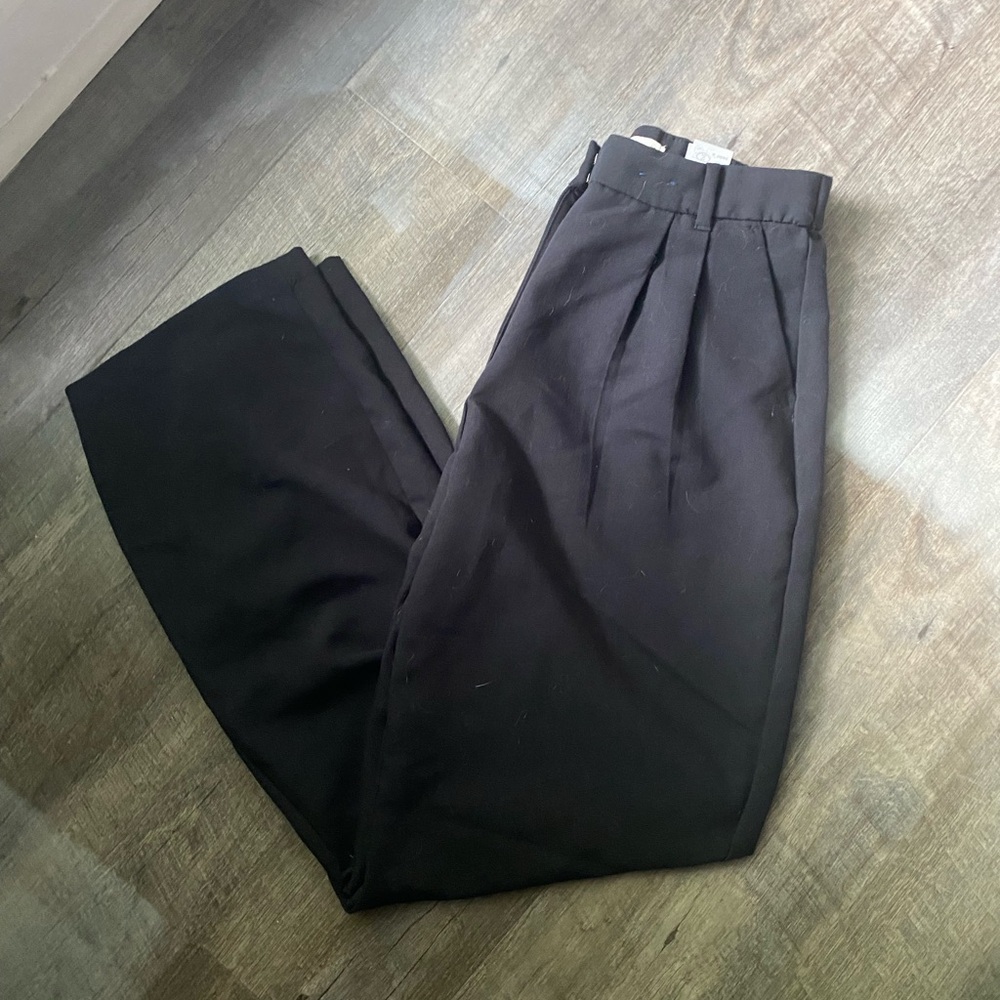 Abercrombie and Fitch Black Sloane Trousers — 8 long curve love